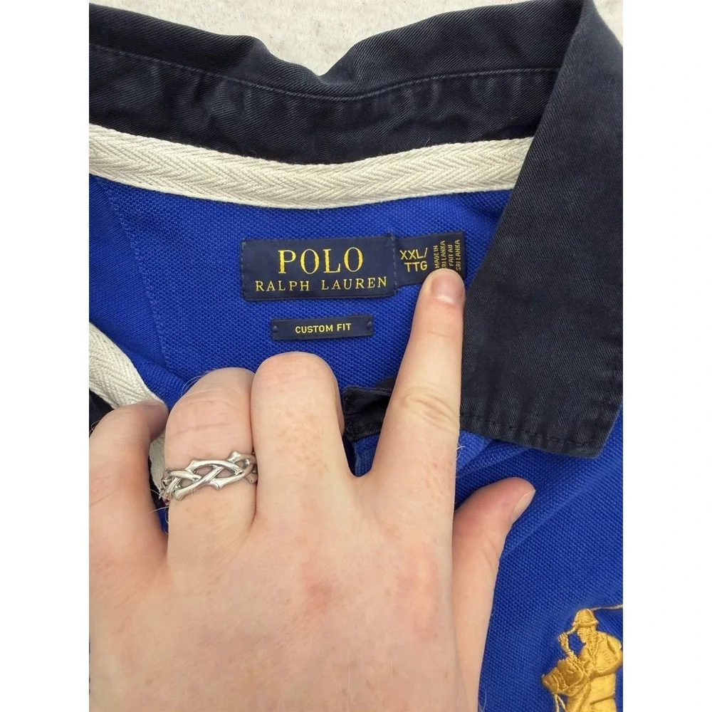 Polo Ralph Lauren Snow Polo Challenge Cup Mens 2XL Custom Fit Big Pony #3 RARE